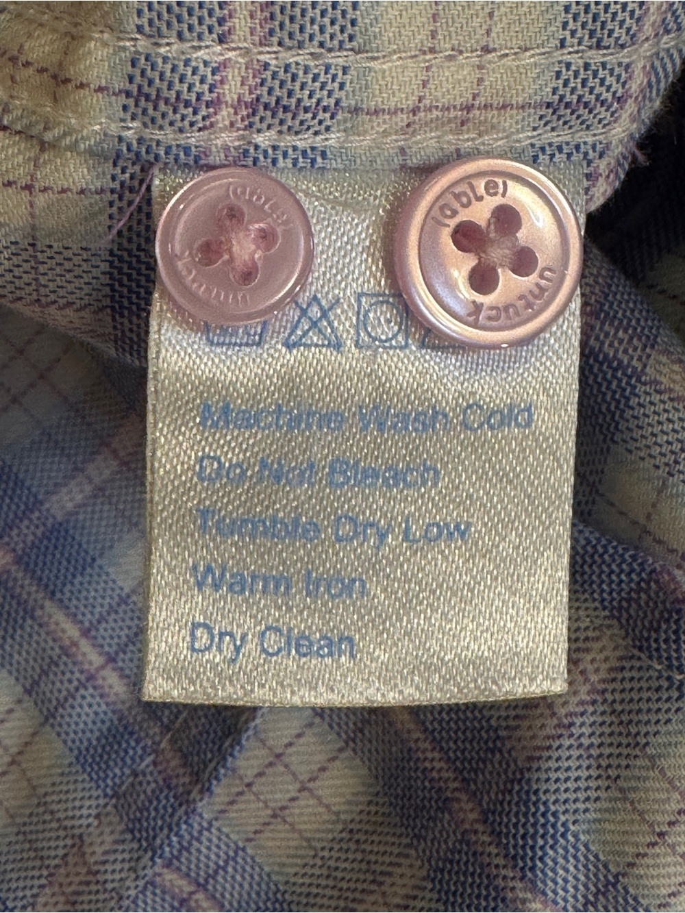Twillory Untuck(able) Men’s Tailored Fit Plaid Button-Down Shirt L/XL Blue Pink - Picture 4 of 10